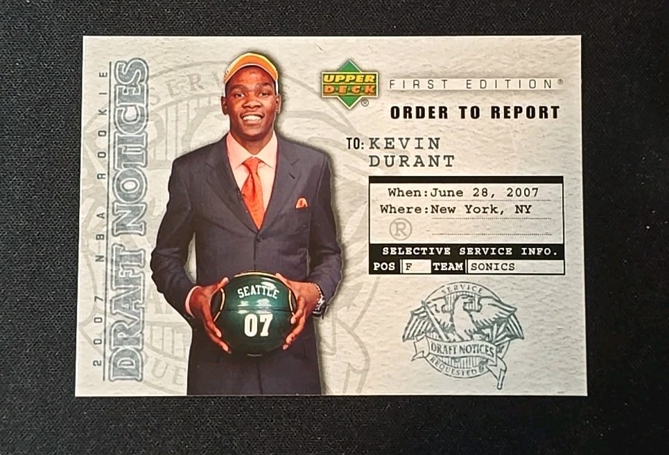 2007-08 Upper Deck First Edition - Draft Notices Kevin Durant #DN2 (RC)