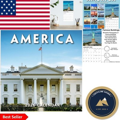 2026 Wall Calendar: Efficient Planning with 12'' x 24'' Pages for Ultimate Control