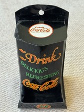 Vintage Hanging Wall Coca Cola Metal Tin Match Bottle Cap Holder