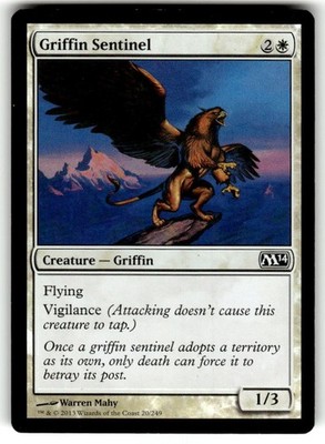 FOIL MTG Griffin Sentinel Core Set 2014 (M14) Regular