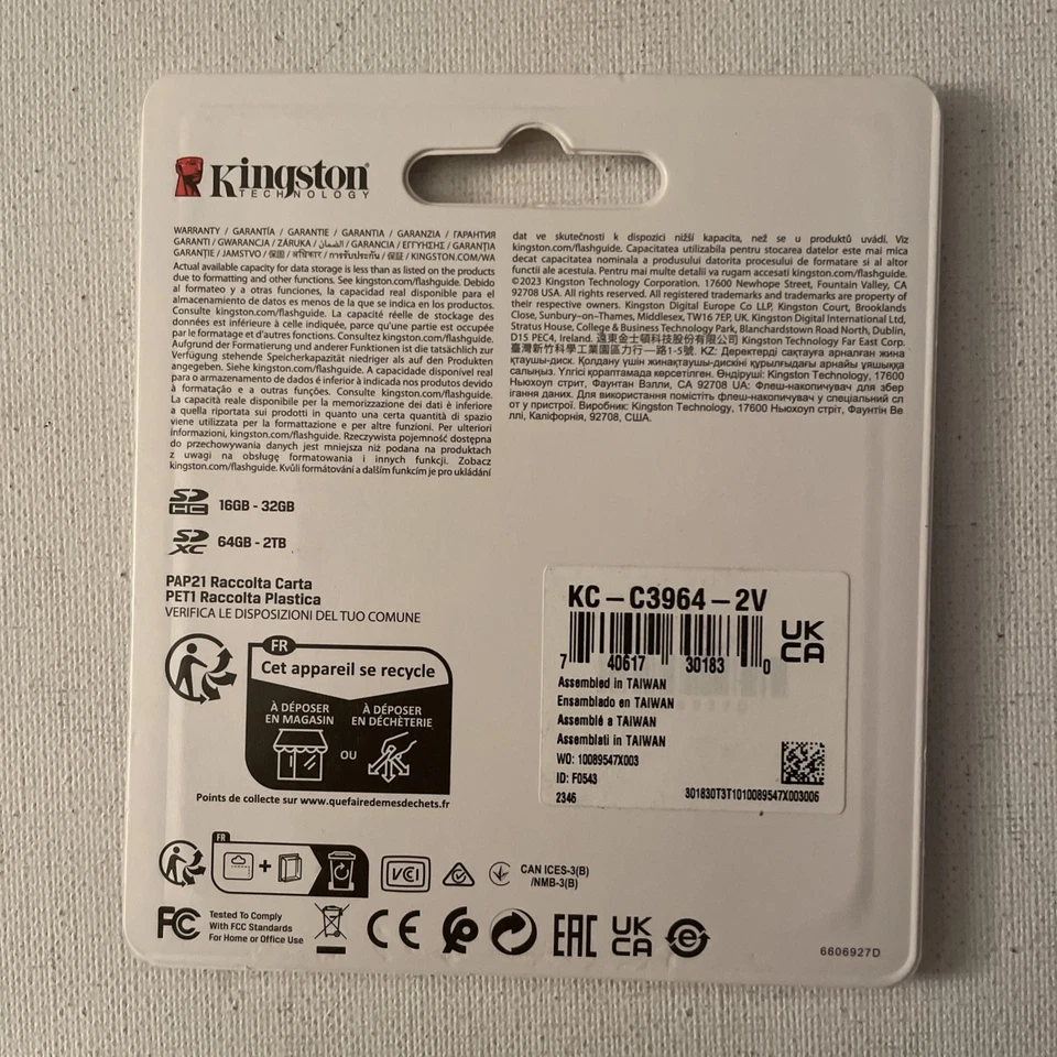 Kingston Canvas Select Plus 64GB Secure Digital Extended Capacity (SDXC) Flash M - Image 2 of 2