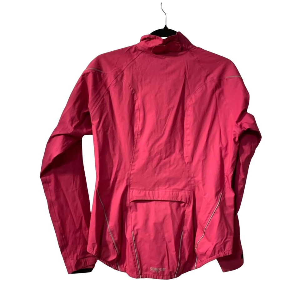 Gore Bike Wear Gore-Tex Cycling Jacket Women's Size L Pink Full Zip Back Pocket - Image 2 of 4