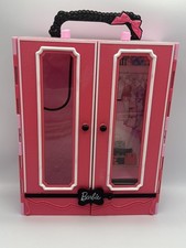 2013 Barbie Ultimate Closet Carrying Case Black And Pink READ