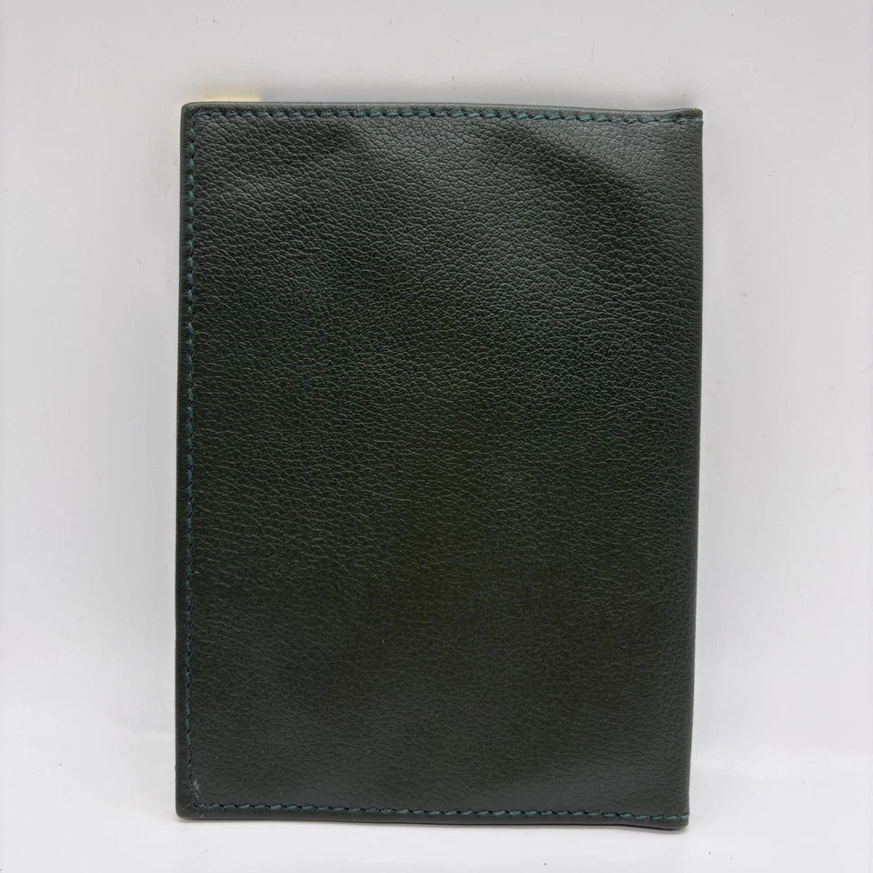 Rolex Leather Card Wallet Passport Holder Vintage Green 0068.08.05 Authentic! - Image 3 of 4