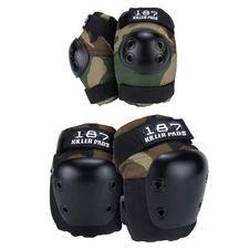 187 Killer Pads Large XL Camo Knee Pad Combo Pack for Ultimate Protection