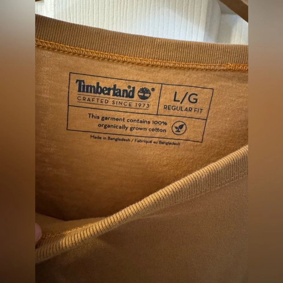 Timberland мужской длинным рукавом, размер большой обычный крой, цвет: золото/коричневый - Изображение 3 из 4