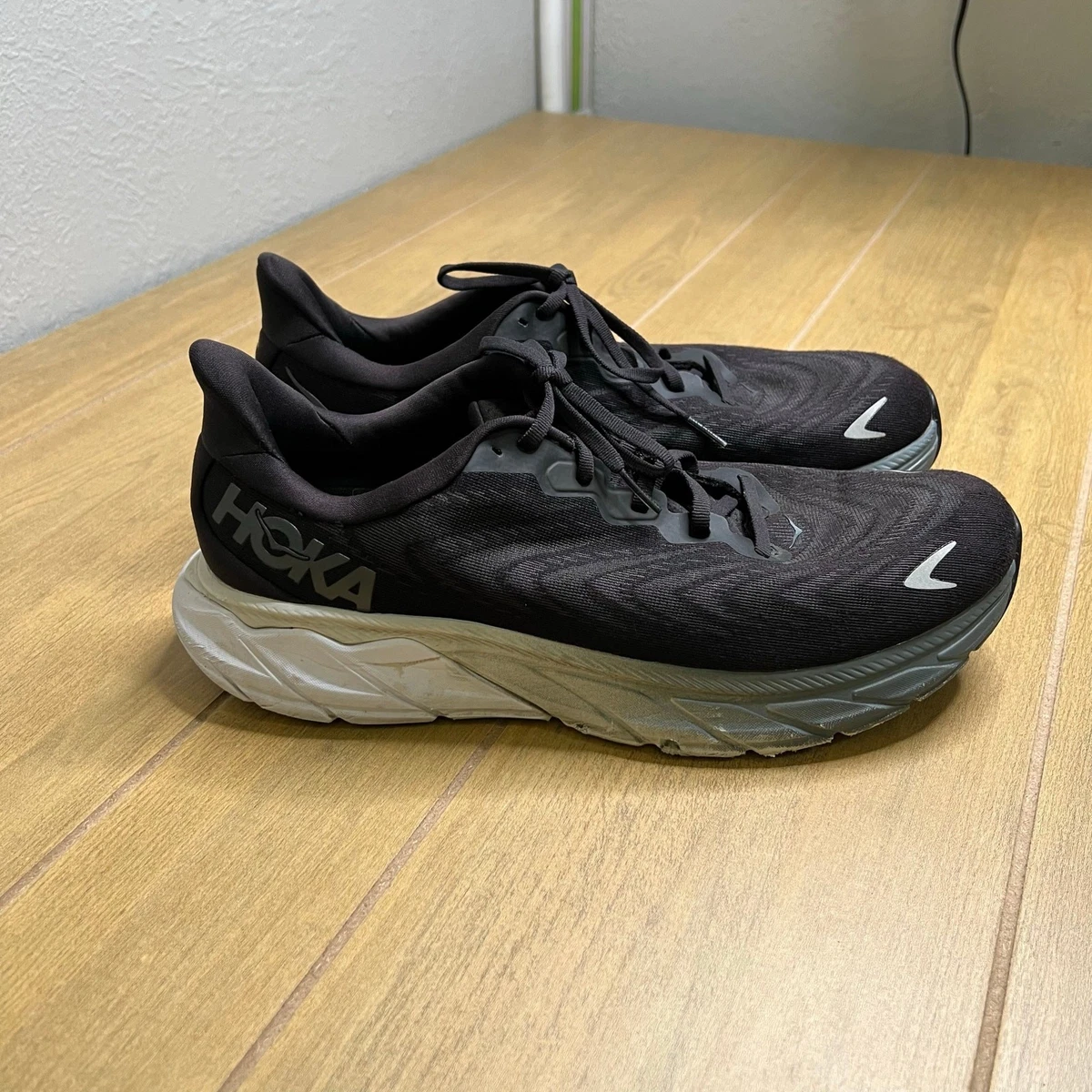 HOKA Arahi 6 Running Shoes Men’s 11D Black White Stability Sneakers‎ gym Workout Men main image 4