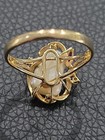 14k Yellow Gold Pearl Ruby Diamond Ring 3.64 g Size 9 — photo 5