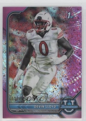 2021 Bowman U Chrome Prospects Fuchsia Mini-Diamond Refractor Devin Lloyd 1bo0