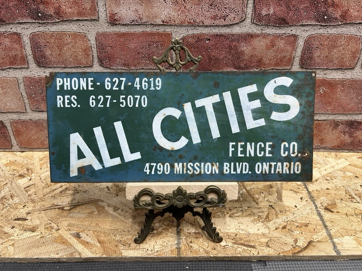 Vintage Fence Sign In Original Advertising Signs (1930-1969) for