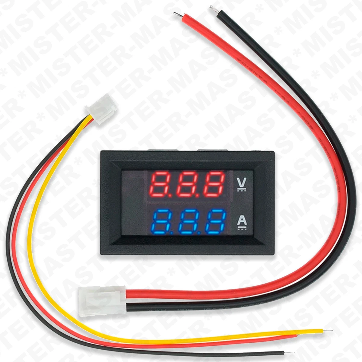 Voltmetro Amperometro Digitale A LED 12-24V – Display Tondo Per Batteria Auto, Moto E Barca – Misuratore Di Corrente E Tensione Con Doppio Display