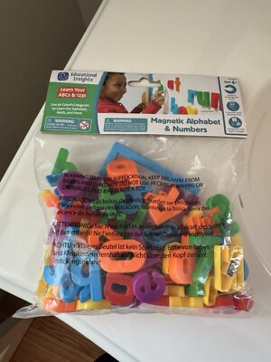 New Sealed Educational Insight Magnetic Alphabet & Numbers 99 Colorful ...