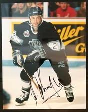 1992-93 Alexei Zhitnik Signed Hockey Rookie Photo LA Kings NHL Autographed