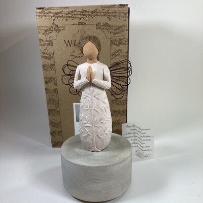 Willow Tree A Tree A Prayer Musical Figure. Turns And Plays Amazing Grace  READ
