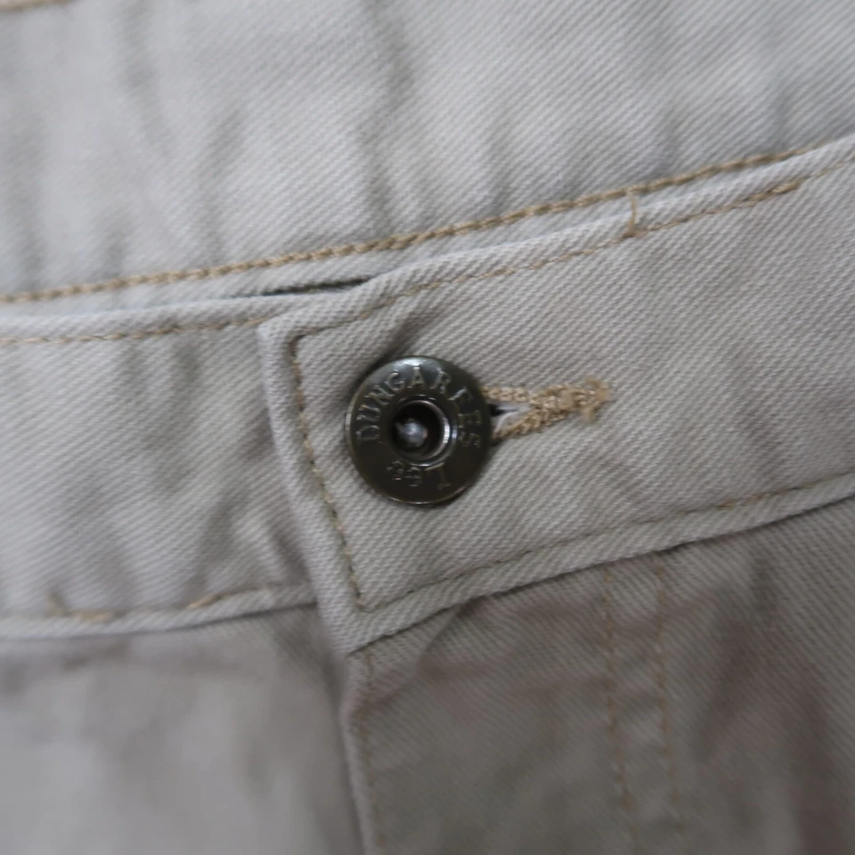 Lee Dungaree Cargo Pants Men's 33x30 Biege Straight Leg Baggy Y2K - Image 3 of 4