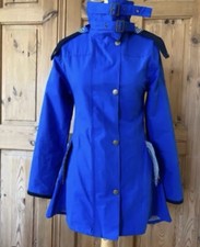 Welligogs 'louise' Colbalt Blue, Dry Waxed, Weatherproofed Coat Uk 18, Xxl