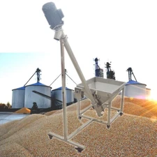 Incline Auger Spring Screw Conveyor Feeder 750W 220V Grain Feeder