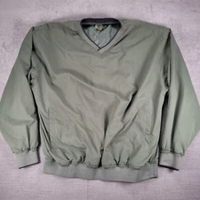 Cabela's Pullover Windbreaker V-Neck Hunting Outdoor Gear Olive Green XL Tall