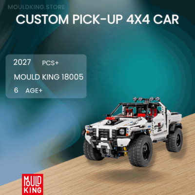 MOULD KING 18005 Custom Pick-Up 4X4 Car with 2027 Pieces