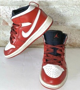 Nike Air Jordan 1 Retro Mid BP Gym Red and White (640734-605) Boy's Size  11Child | eBay