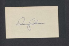Doug Clemens Signed 3X5 Index Card (Cardinals) (1960 Debut)