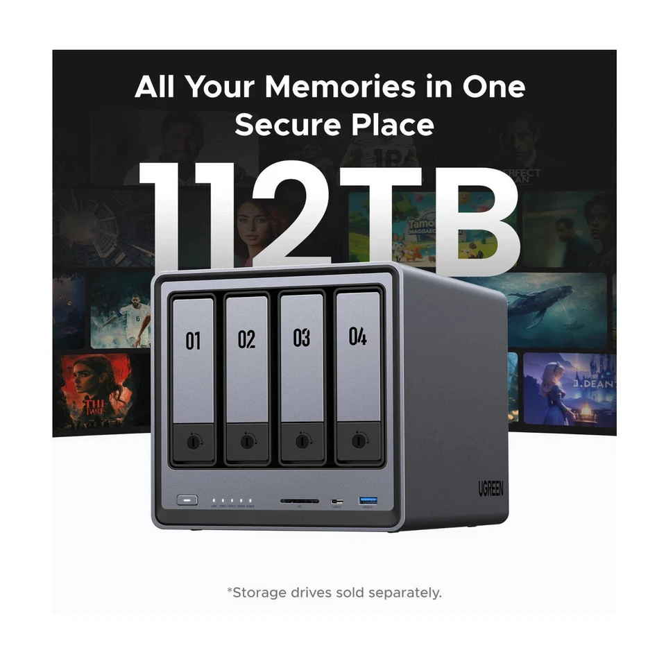 UGreen NASync DXP4800 4-Bay NAS Enclosure - Image 2 of 4