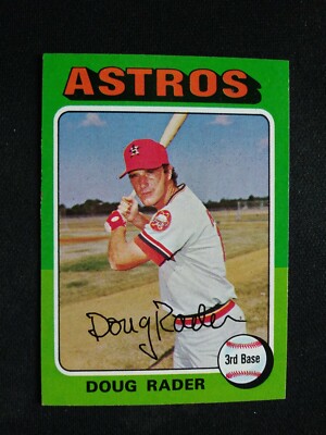 1975 Topps ''Mini'' Baseball Card # 165 Doug Rader - Houston Astros (EX)