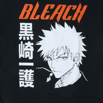 Bleach Orange Logo Black T-shirt XL Ichigo Kurosaki Anime/Manga New with Tags