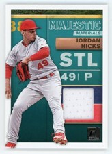 Jordan Hicks 2019 Panini Donruss Baseball Majestic Materials Jersey Relic #MM-JH