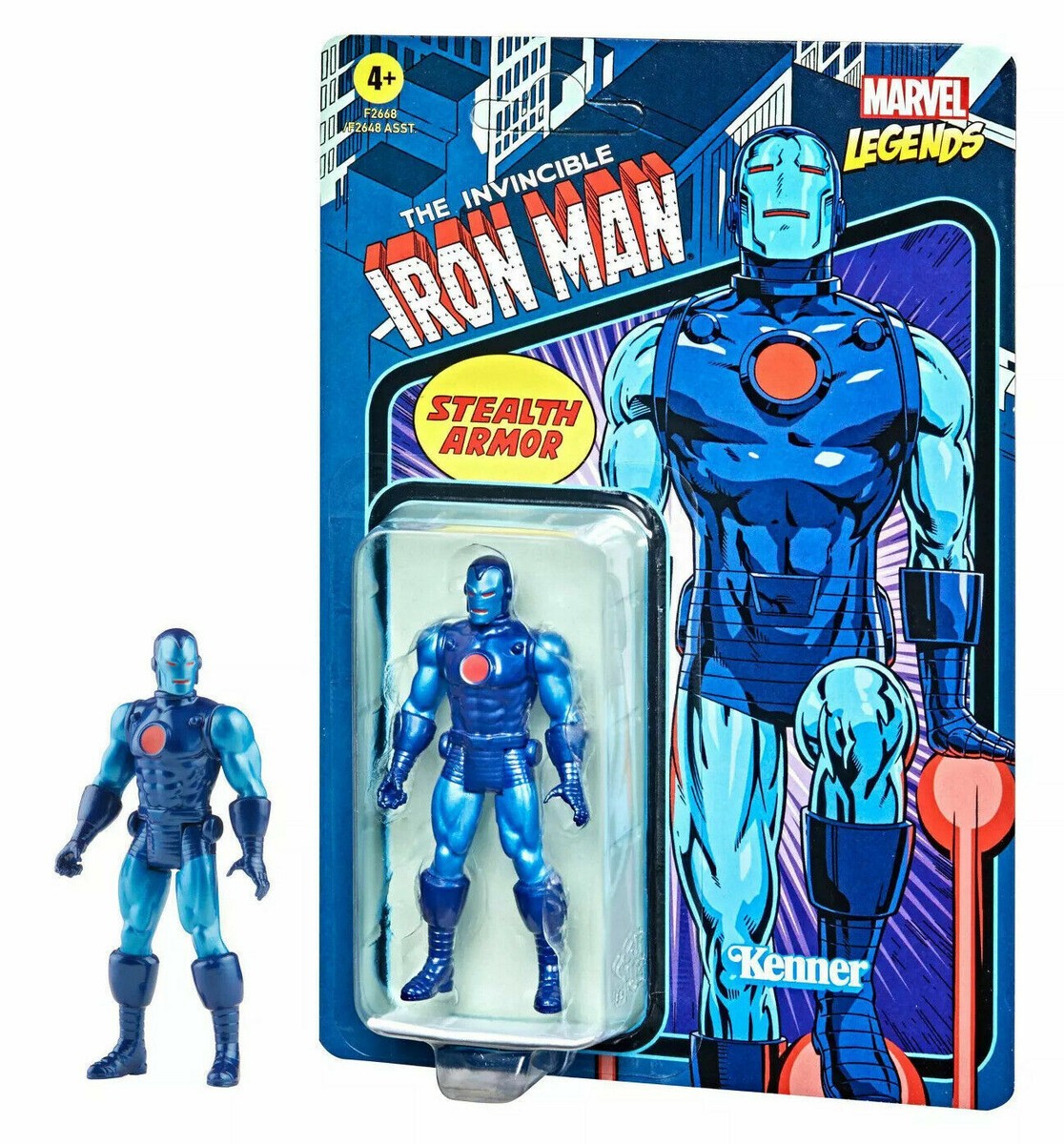 Marvel Legends Iron Man Stealth Armor Retro Collection 3.75