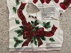 CHRISTMAS HOLIDAY PLAID FABRIC APPLIQUES - BOWS, HOLLY, ORNAMENTS AND TEDDY BEAR — photo 2