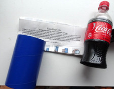 Modern VANISHING COCA-COLA BOTTLE MAGIC TRICK w/plastic top W/Instructions