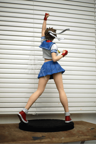 Street Fighters Sakura 3D Printing Unpainted Figure Blank Kit Model GK New Stock - Picture 3 of 8