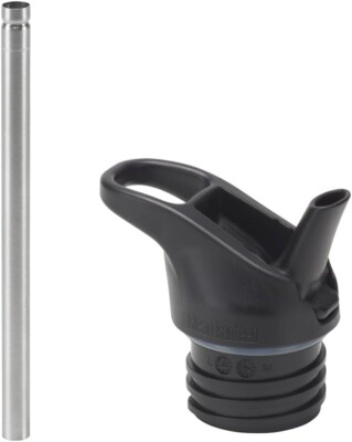 Klean Kanteen Trinkflasche Ersatz Flip Seal Sport Kappe mit Strohhalm SCHWARZ