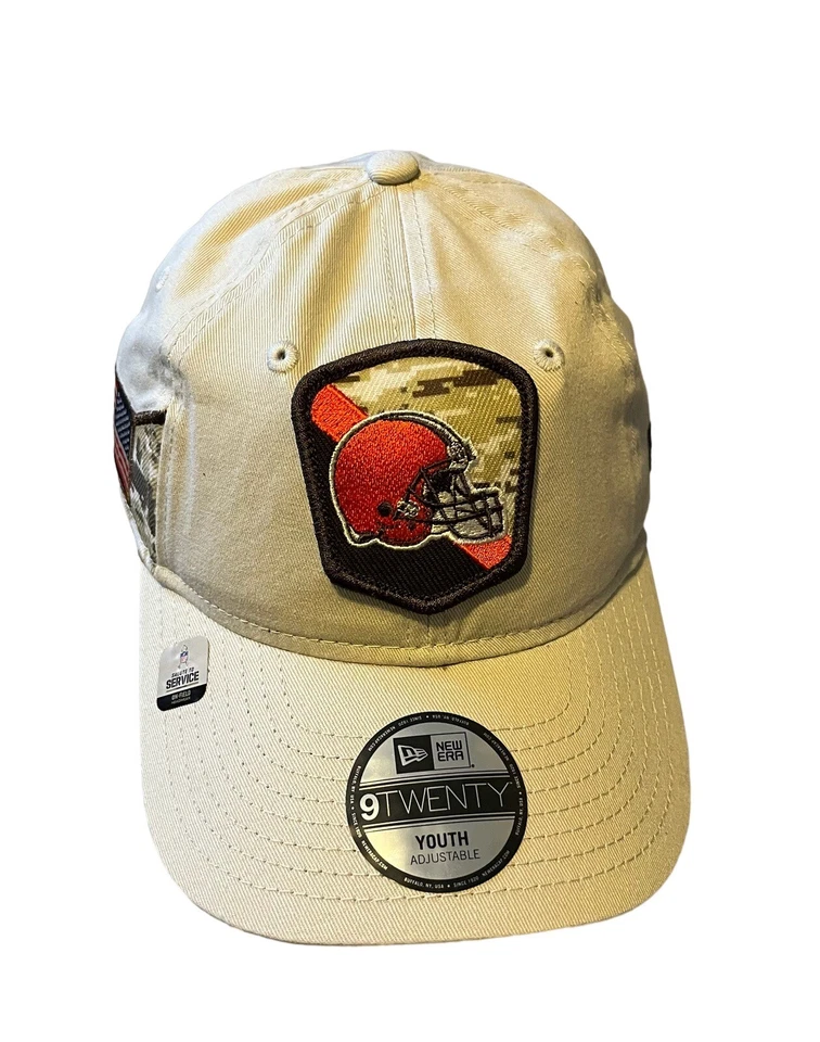 Cleveland Browns New Era 9Twenty Youth Hat 2023 Salute To Service Adjustable NEW - Image 2 of 4