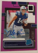 2022 Panini Clearly Donruss  Alec Pierce # 135/175  Rated Rookie Auto Colts