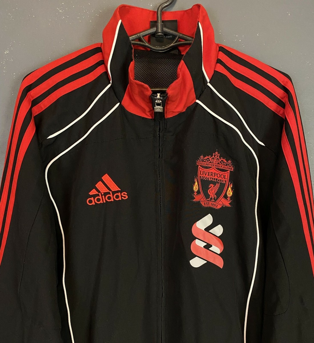ウェア Liverpool 2010-11 adidas track jacket 2010-11 Liverpool adidas Hooded Rain Jacket - 8/10 - (L)