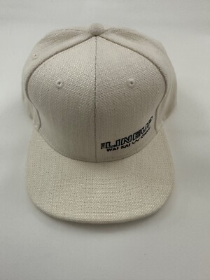 The Lineup Wai Kai Oahu Logo Cream Snapback Hat Cap One Size