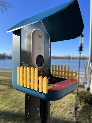 Picket Fence Accessory for Bird Buddy Feeder (Yellow)