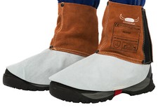 Weldas Schwei&szlig;er Gamaschen 15 cm in braun/wei&szlig;