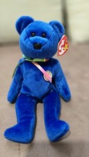 RARE Ty Beanie Baby - "Clubby 01" Official Club Bear - Errors