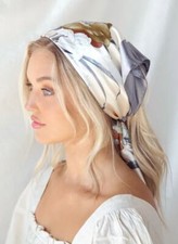 Large Silk Feel Satin Scarf Head Square Wrap Neck  Neckerchief Shawl Hair Scarf