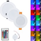 RGB 3W 5W 10W Dimmable LED Recessed Ceiling Downlight Lamp + Remote 85-265V SS