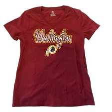 NFL Washington Redskins Girls Short Sleeve V Neck T Shirt NWT