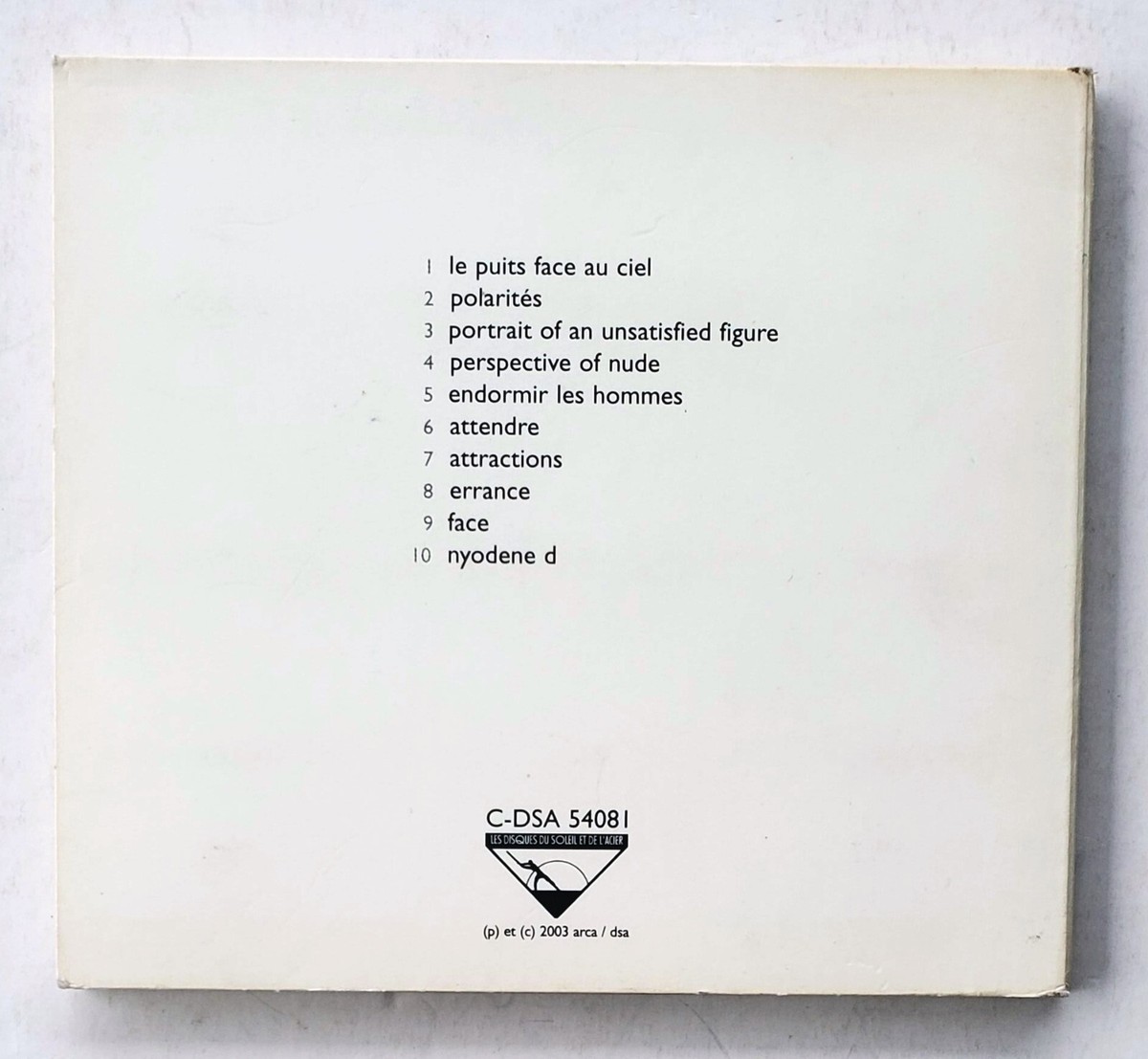arca Cinématique Angles 2CD Arca – Angles – CD (Cardboard