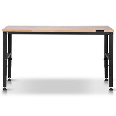 Uimoso Adjustable Height Workbench 61''L x 20''W Work Bench Table w/ Power Outlets
