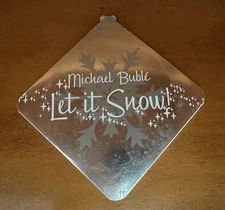 Michael Buble Let It Snow Christmas CD Ornament Cardboard Sleeve White Christmas