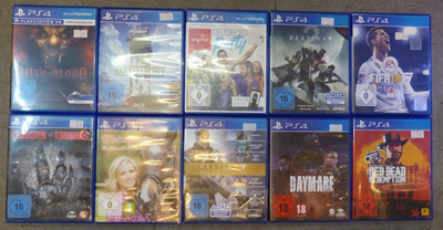 10x PS4 Playstation 4 Spiel gemischt Action Jump n Run Sport Shooter Fantasy top