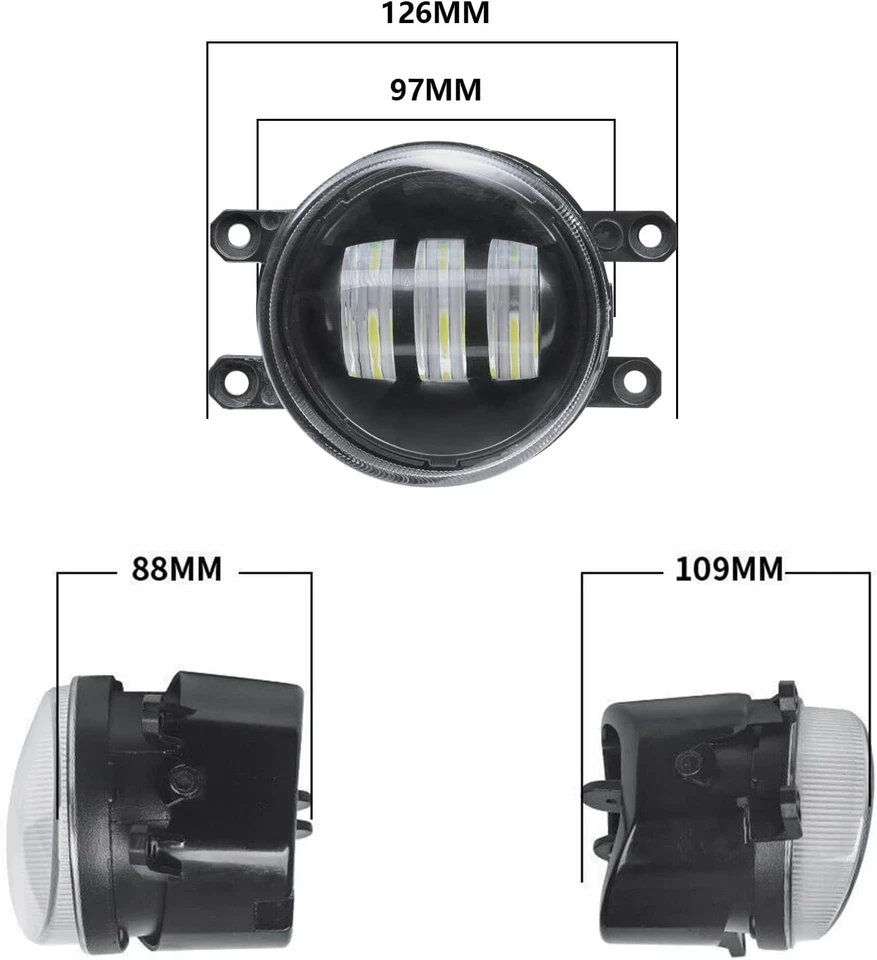 Faros antiniebla DRL para Toyota Tacoma 2016-2023 Tacoma faros antiniebla bombillas Foto 3 de 4