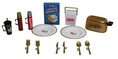 Rainbow High Doll House Dining Kitchen Food Accessories 14 Replacement